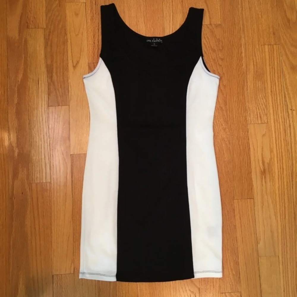 Black and White Bodycon Dress